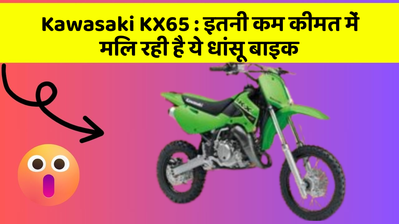 Kawasaki KX65: इतनी कम कीमत में मिल रही है ये धांसू बाइक